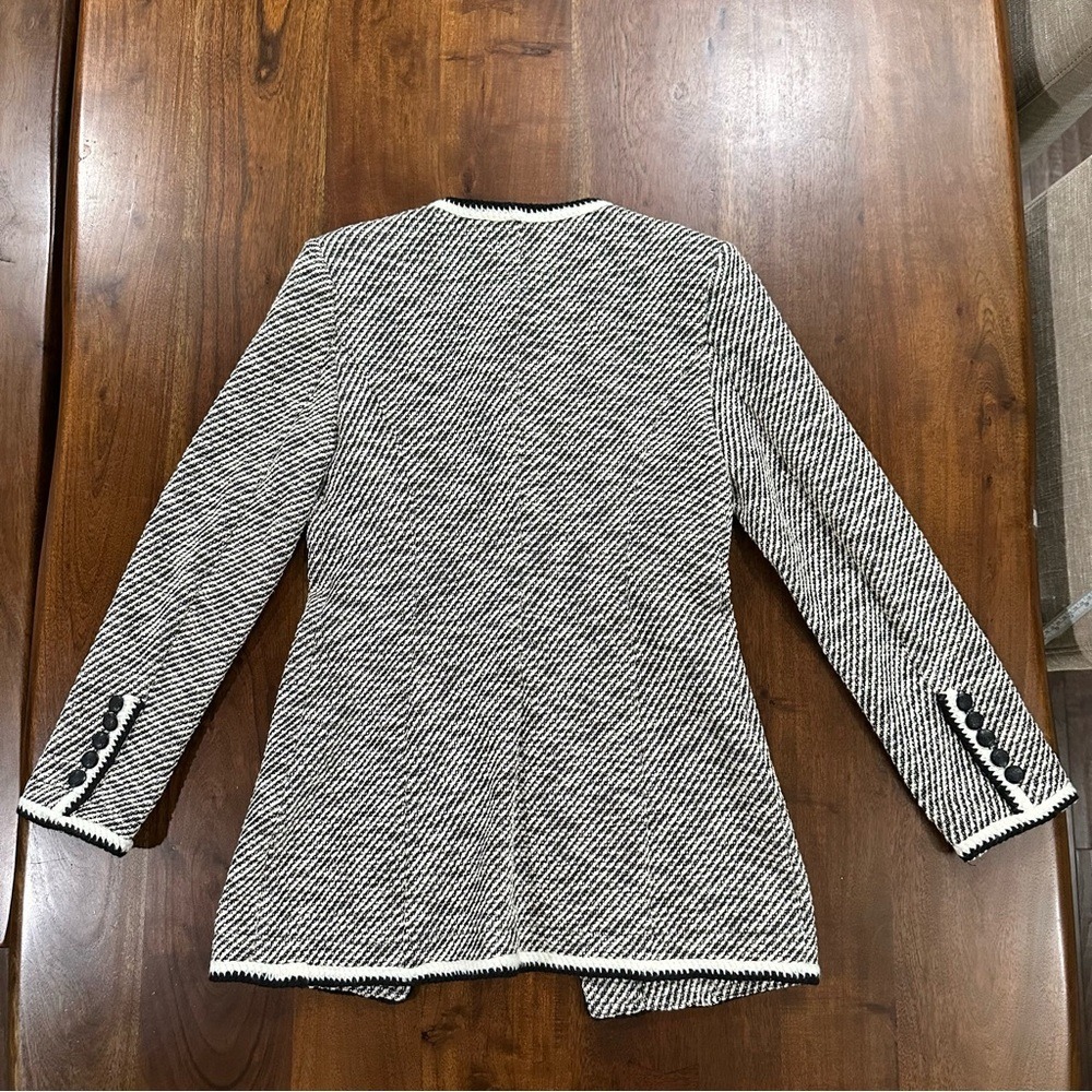 Anthropologie Avec Les Filles Tweed Blazer Jacket Size Small - Picture 3 of 7